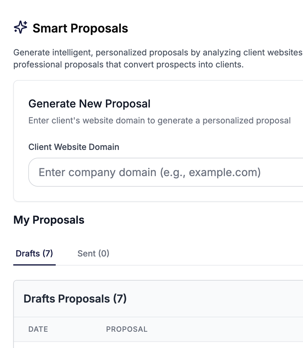 AI Proposal Generation